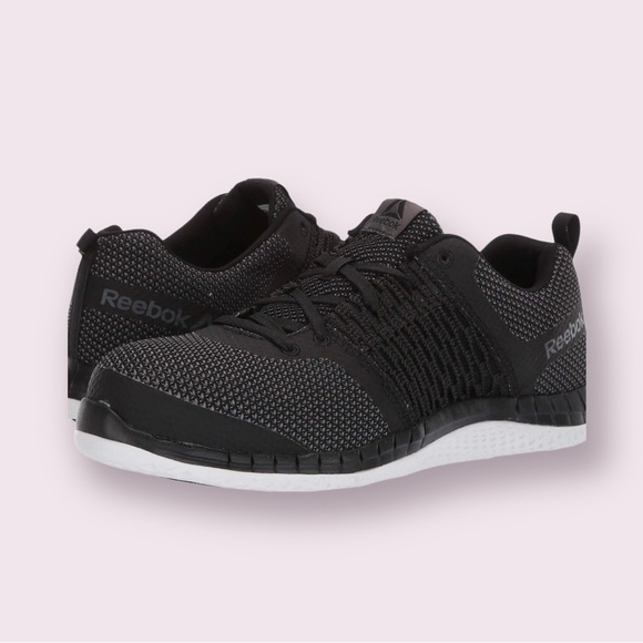 Reebok Other - Reebok Black WorkPrint Ultra Knit Work Shoes with Memory Tech Massage Soles 8.5